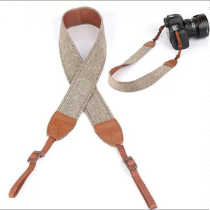 สายคล้องกล้องผ้าแคนวาส 5 ซม. สไตล์วินเทจ สายคล้องไหล่สำหรับกล้อง DSLR มิเรอร์เลส ใช้ได้กับกล้องทั่วไป - Product Image 1