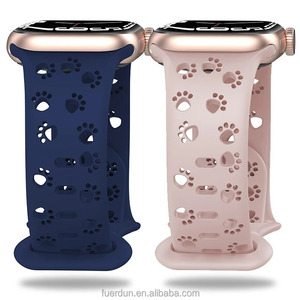Correa de Silicona Hueca para IWatch Serie 9 8 7 6 SE, Correa con Diseño de Gato para Apple Watch, Banda de 38 40 42 44 45 49mm - Product Image 1