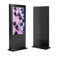 Afficheur numérique LCD extérieur haute luminosité 43 pouces 2500 nits IP65 étanche pour centre commercial, métro, magasin de détail