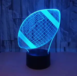 En çocuklar için araba yatak odası dekoratif şekil 3D optik Led renkli ışık çocuk gece lambası akrilik 3D LED gece lambası