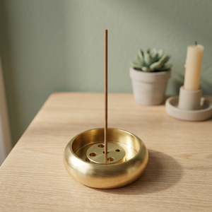 Brass Incense Burner Holder <b>With</b> Multiple Holes For <b>Stick</b> Use Religious Hand Made All Season Aromatic <b>Diffuser</b> - Product Image 3