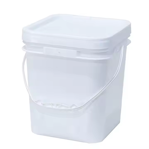 Fusto di <span class=keywords><strong>plastica</strong></span> <span class=keywords><strong>per</strong></span> <span class=keywords><strong>alimenti</strong></span> quadrato bianco da 4 litri da 4kg/secchio sigillato e sicuro - Product Image 4