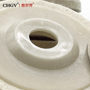 Ruote disco lucidanti in feltro di lana arancione angolare in lana lucidante per lucidare la ruota in feltro di lana lucidante in vetro duro - Product Image 5