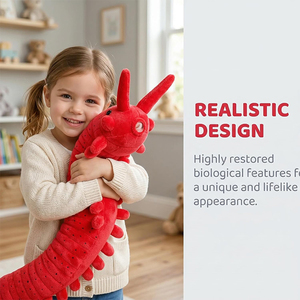 Juguete de Peluche de <span class=keywords><strong>Gusano</strong></span> de <span class=keywords><strong>Terciopelo</strong></span> de Alta Calidad de 26 Pulgadas, Modelo de <span class=keywords><strong>Gusano</strong></span> de Peluche Realista y Suave, Animales de Peluche, Colección de Regalos Únicos para Niños - Product Image 3