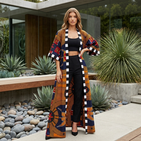 Nouvelle robe longue décontractée bohème grande taille à manches longues avec imprimé floral