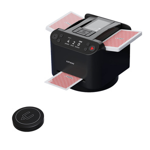 Machine à mélanger les cartes de poker semi-automatique à 1-2 plateaux, faible bruit, alimentée par USB, pour les jeux de poker de casino, vente en gros d'usine - Product Image 1