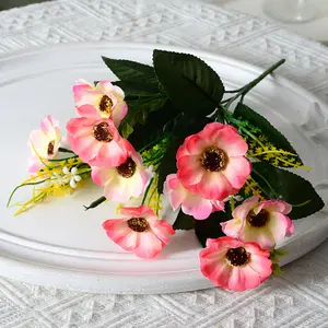 Wedding Small Flower Home Decoration Simulation Cherry Blossom Table Tea Table Garden Fake Flower Bouquet Artificial Flower