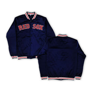 カスタム野球サテンジャケットファッション刺繍ロゴ卸売冬メンズ野球ジャケット - Product Image 1