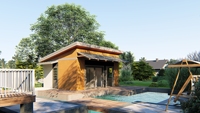 Maison préfabriquée moderne décorative complète Quacent, installation rapide, maison préfabriquée de luxe à un étage, designs de villas et d'hôtels