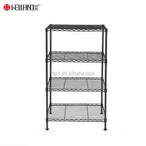 Giá để đồ 4 tầng bằng kim loại, phụ kiện kệ để đồ gia dụng, mạ crôm, sơn tĩnh điện, giá đỡ bằng dây thép - Product Image 4