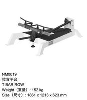 Appareil de musculation pour salle de sport : Machine à ramer T-Bar inclinable et réglable, pour exercices debout, avec design confortable