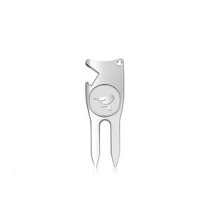 Outil de réparation de divots de golf multifonctionnel 7-en-1 en métal de haute qualité avec marqueur de balle de golf et tees de golf - Product Image 2
