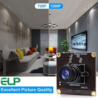 ELP 1080P 90fps Obturador global de alta velocidad Módulo de cámara USB AR0234 UVC Free Driver 2MP Placa de cámara web industrial para inspección