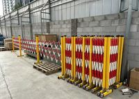 Barriera di Sicurezza Retrattile in FRP 1.2x3-4m, Recinzione Espandibile Isolata per Cantieri e Manutenzione Stradale, Leggera