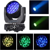 Mac Aura 19x15W RGBW Projecteur LED mobile de jardin avec zoom 8-50, contrôle DMX512, IP33
