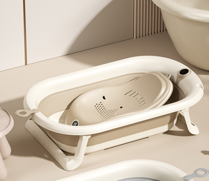 Fournitures pour bébé <span class=keywords><strong>Baignoire</strong></span> pliable avec affichage <span class=keywords><strong>de</strong></span> la température <span class=keywords><strong>Support</strong></span> pratique pour le bain - Product Image 6