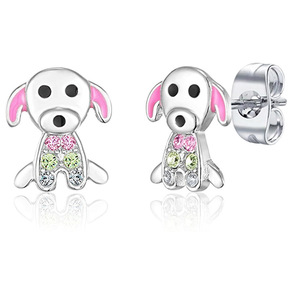 Orecchini a Perno a Forma di Cane Carino per Donne, Accessori per Orecchie Semplici per Uso Quotidiano - Product Image 1
