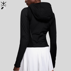 Veste cardigan décontractée pour <span class=keywords><strong>femme</strong></span>, chaude, ajustée, polyvalente, pour l'automne/hiver, idéale pour le sport et les activités de plein air, avec fermeture éclair et capuche - Product Image 3