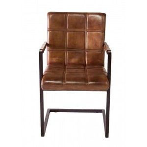 Iron & <b>Leather</b> <b>Chair</b> <b>For</b> <b>Sale</b> - Product Image 1