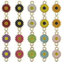 Accessoires de bijoux punk DIY, pierre naturelle de couleur marguerite, bracelet et collier à pendentif simple ou double, connexion goutte d'huile