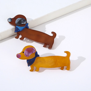 Broche en épingle à cheveux en acétate amusant <span class=keywords><strong>de</strong></span> style français pour <span class=keywords><strong>chien</strong></span> <span class=keywords><strong>de</strong></span> <span class=keywords><strong>berger</strong></span> <span class=keywords><strong>Corgi</strong></span> - Product Image 3