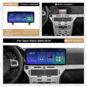 Cornice di Installazione Professionale per Autoradio da 12,3 Pollici, Accessorio Interno per <span class=keywords><strong>OPEL</strong></span> <span class=keywords><strong>ASTRA</strong></span> 2004-2014 LHD, Finitura Texturizzata - Product Image 4