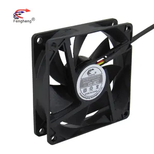 High quality plastic black box cooling fan 80x80x20mm Waterproof and moisture-proof axial fan 8020