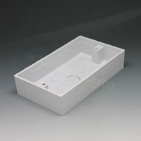 Royaume-Uni support de montage en plastique 86 type pvc abs interrupteurs muraux électriques prise boîtier en plastique boîte de jonction prise 86x86 3X3