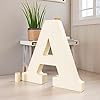 Décorations en bois en forme de lettre A - Alphabets anglais majuscules pour travaux d'art et d'artisanat - Product Image 3