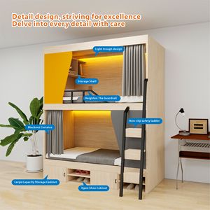 <span class=keywords><strong>Lit</strong></span> <span class=keywords><strong>superposé</strong></span> bas avec échelle et barrière de sécurité, cadre en bois, peu encombrant, gain de place - Product Image 3