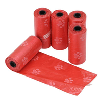 Sacs à déjections canines Wanda biodégradables en HDPE et LDPE, écologiques, étanches, durables, non parfumés, avec poignée en forme de gilet