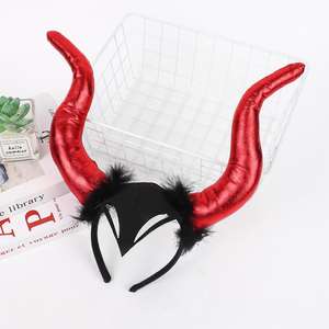 Serre-têtes Halloween Demon OX Horn avec paillettes, accessoires de déguisement pour femmes et filles - Product Image 2