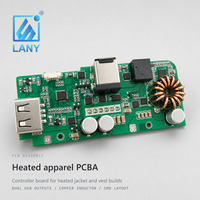 Fabrication et développement de cartes électroniques, service de cartes de contrôle PCBA personnalisées pour l'électronique des vêtements chauffants