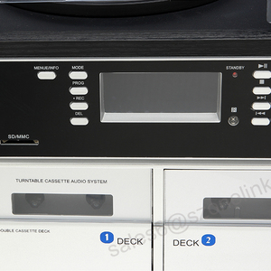 Hệ thống bàn xoay tất cả trong một với máy nghe nhạc CD kép và đài phát thanh AM/FM - Product Image 3