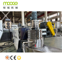 Ligne de granulation à anneau d'eau PP PE pour plastique dur recyclé, système de recyclage automatique PLC à découpe sous-marine