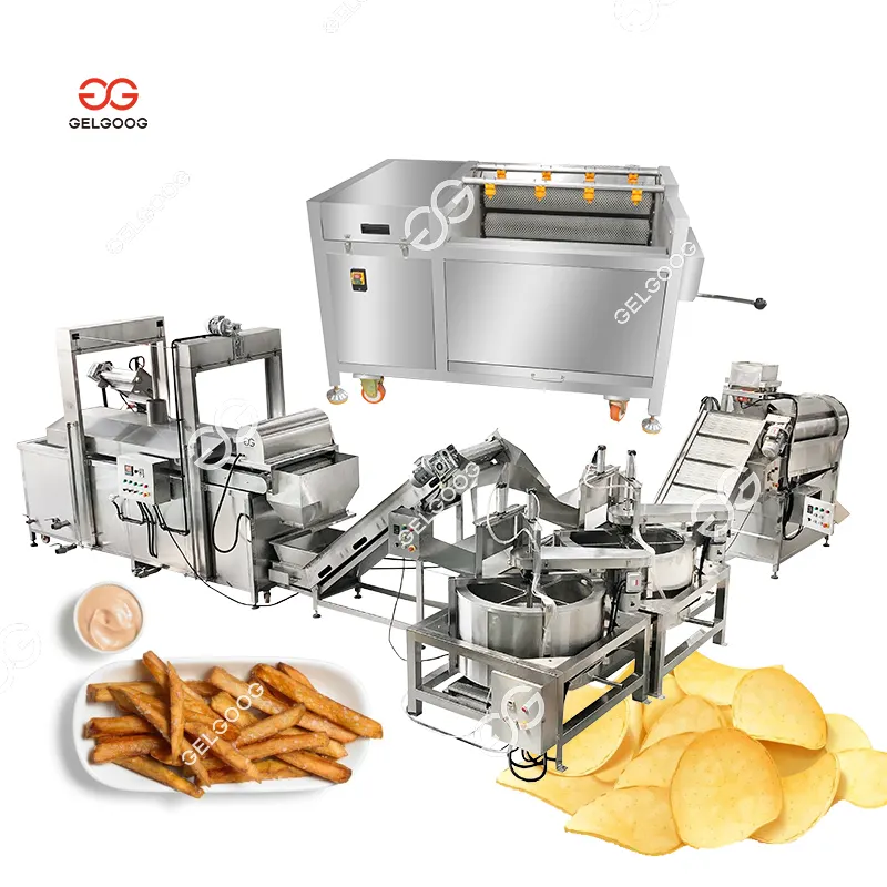 Dijual mesin pemrosesan kentang goreng beku pabrik sepenuhnya otomatis chip kentang goreng