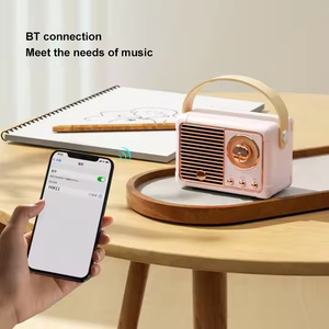 New Retro BT Vintage <strong>Music</strong> <strong>Player</strong> Hm11 Stereo <strong>Portable</strong> Decoration Mini Speakers TF FM Travel Classical Loudspeaker - Product Image 3