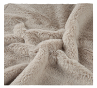 Vente en gros 100% polyester lapin fausse fourrure tissu en peluche Super doux 8mm anti-pilule tricoté jouet trame tricoté Techniques