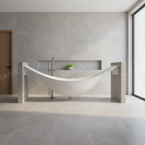 Bañera de Hidromasaje Independiente Moderna y Ecológica de Fibra de Vidrio de Alta Calidad para Baño de Villa con Garantía de Más de 5 Años - Product Image 4
