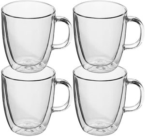 Tazza da Caffè in Vetro Doppio da 8oz 12oz <span class=keywords><strong>per</strong></span> Latte Espresso Cappuccino - Product Image 2