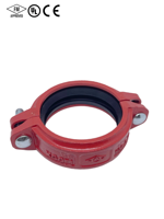Raccord rainuré en fonte ductile pour systèmes de lutte contre l'incendie et systèmes de sprinklers, raccord rigide pour conduites de protection incendie