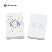 Jeu de cartes de poker en papier personnalisé, écologique, recyclable, avec impression couleur intégrale, dorure à chaud, boîte de 54 cartes, Joker inclus