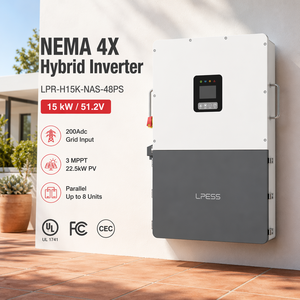 Inversor Híbrido Bifásico LPR-H15K-NAS de 15kW con Salida de Carga Inteligente del 200%, Clasificación NEMA 4X, Eficiencia <span class=keywords><strong>HECO</strong></span> SRD 2.0 CEC, Cumple con FCC - Product Image 2