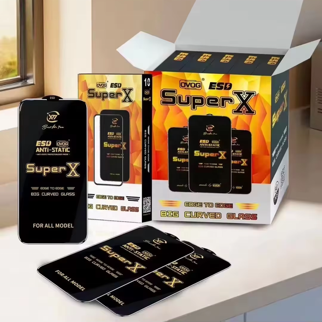 Mobile Super X ESD Screen Protector Glass for Huawei iPhone Redmi Anti Static Phone Display Guard