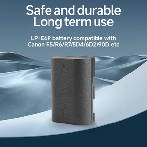 แบตเตอรี่ดิจิตอล LP-E6P ความจุ 2600mAh สำหรับกล้อง <span class=keywords><strong>Canon</strong></span> R5 R6 <span class=keywords><strong>R7</strong></span> 5D4 6D2 90D แบบถอดรหัสเต็มรูปแบบ อุปกรณ์เสริมแบตเตอรี่กล้อง LP-E6P - Product Image 2