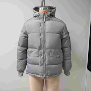 Chaqueta acolchada holgada con capucha, relleno de algodón, con parche en el antebrazo, cierre de cremallera, abrigo cálido de invierno para hombre y mujer, tres colores - Product Image 5