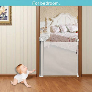 Barrière de sécurité pour bébé personnalisable Prodigy Factory Price en aluminium+ABS+PVC, barrière de sécurité escamotable multifonctionnelle pour escalier - Product Image 3
