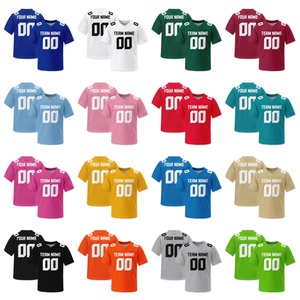 Personalizado niños fútbol americano Rugby varios colores Jersey 100% poliéster duradero transpirable equipo uniforme para juegos de entrenamiento - Product Image 1