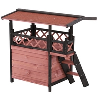 Maison de chat de luxe en bois, toit étanche, offre spéciale