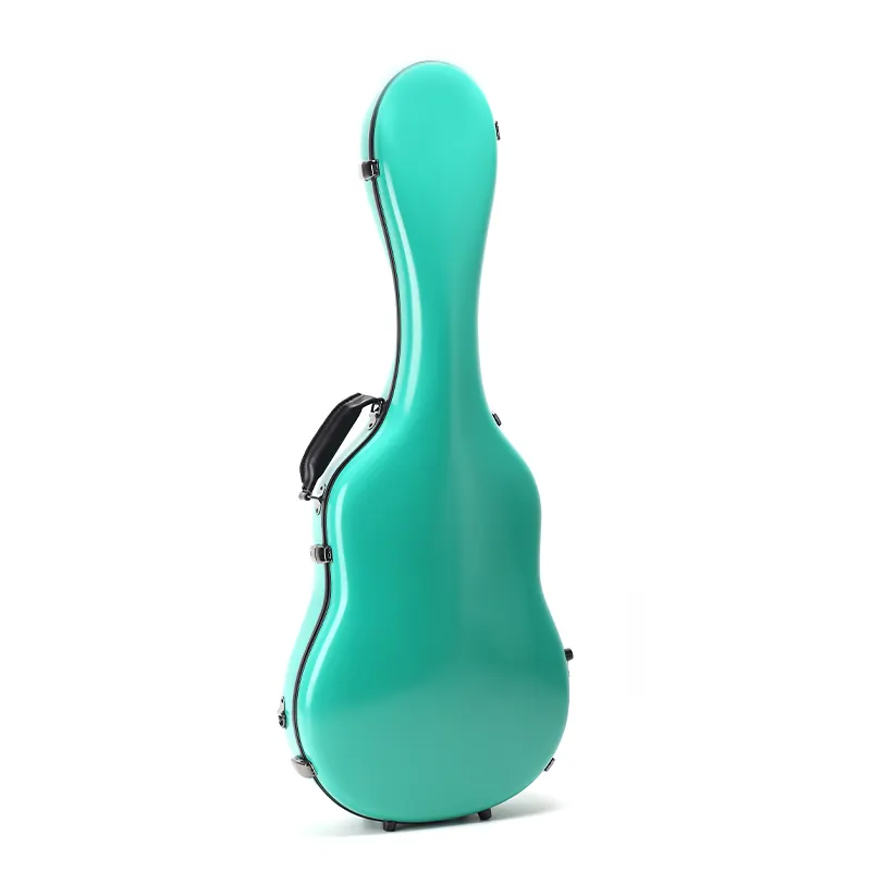 RM MOON-BSC Classical Guitar Case Hot Sale 39/41 Inch Folk Guitar Case GenineLeather Handle Green Painted Guitar Accessories